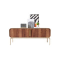 Modern Wooden Sideboard with Decorative Accents